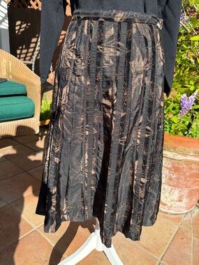 Cold water Creek Striped Jaquard skirt